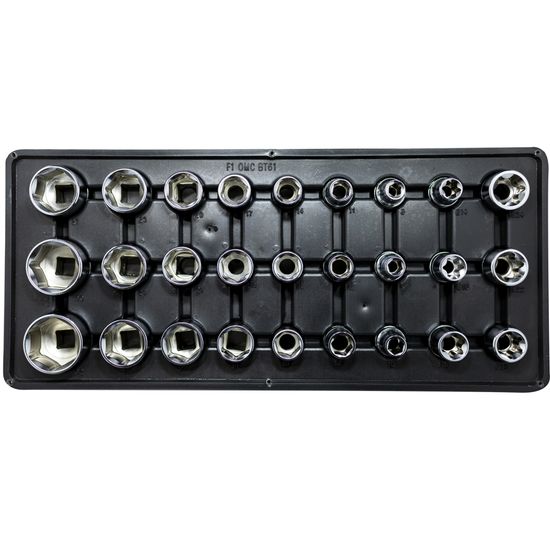 FIXMAN 27-pc 1/2" Dr.sockets